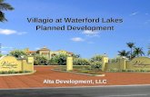 Villagio at Waterford Lakes Planned Development Alta Development, LLC.