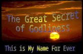GOD Glory goes to God The Word His Name His Titles His Son The Cherubim The Angels Symbology His Servants.