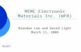 MEMC Electronic Materials Inc. (WFR) Brandon Lee and David Light March 11, 2008.