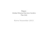Regus Global Shared Service Centre The GSC Rome November 2013.