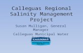 Calleguas Regional Salinity Management Project Susan Mulligan, General Manager Calleguas Municipal Water District.