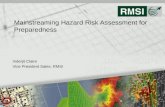 Mainstreaming Hazard Risk Assessment for Preparedness Inderjit Claire Vice President Sales, RMSI 11.