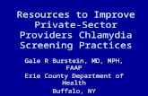 Resources to Improve Private-Sector Providers Chlamydia Screening Practices Gale R Burstein, MD, MPH, FAAP Erie County Department of Health Buffalo, NY.