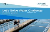 Let’s Solve Water Challenge XYLEM /PTC/ IgKNIGHTers September 28, 2013.