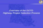 Overview of the DOTD Highway Project Selection Process.