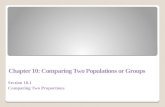 Chapter 10: Comparing Two Populations or Groups Section 10.1 Comparing Two Proportions.