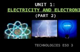 UNIT 1: ELECTRICITY AND ELECTRONICS (PART 2) TECHNOLOGIES ESO 3.