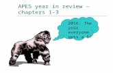 APES year in review – chapters 1-3 2016, The year everyone gets a 5!