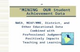 “MINING” OUR Student Achievement Data NWEA, MEAP/MME, District, and Other Educational Data Combined with Professional Judgment Positively Impacts Teaching.