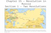 Chapter 15 – Revolution in Russia Section 1 – Two Revolutions in Russia.