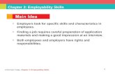 Chapter 2: Employability Skills Child Care Today, Chapter 2: Employability Skills Employers look for specific skills and characteristics in employees.