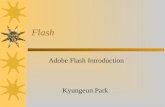 Flash Adobe Flash Introduction Kyungeun Park. Bitmap vs. Vector based  Bitmap –Bitmaps are made up of single pixels  Vector based –Vector graphics are.