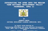 INTEGRATING THE APRM INTO THE MEDIUM TERM NATIONAL DEVELOPMENT POLICY FRAMEWORK, GPRS II BY KENNETH OWUSU (NATIONAL DEVELOPMENT PLANNING COMMISSION, NDPC)