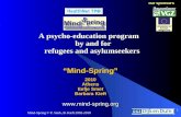 Mind-Spring © P. Sterk, B. Kieft 2002-2010 1  our sponsors our sponsors “Mind-Spring”2010Athens Eefje Smet Barbara Kieft A psycho-education.