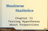 Chapter 11 Testing Hypotheses about Proportions © 2010 Pearson Education 1.