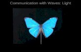 Communication with Waves: Light. The electromagnetic spectrum =  Humans Insects & Birds Snakes.
