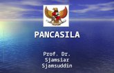 PANCASILA Prof. Dr. Sjamsiar Sjamsuddin. Competence will be achieved : Students can define the notion of Pancasila Students can define the notion of Pancasila.