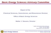 Basic Energy Sciences Division of Chemical Sciences, Geosciences, and Biosciences BESAC, October 20, 2003 Basic Energy Sciences Advisory Committee Report.