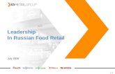 P. 1 Leadership In Russian Food Retail July 2008.