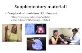 Supplementary material I Deep brain stimulation (12 minutes) –  ature=related ch 21.