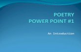 An Introduction. POETRY BASICS Poetry: A type of literature that expresses ideas, feelings, or tells a story in a specific form Form: the appearance of.
