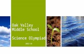 Oak Valley Middle School Science Olympiad 2015-16.