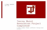 TeeJay Mural Renovation Project Completed! A 2015 summer Thomas Jefferson Viking Fund project A News Update 8/7/15.