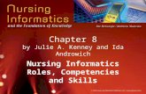 Chapter 8 by Julie A. Kenney and Ida Androwich Nursing Informatics Roles, Competencies and Skills.
