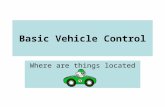 Basic Vehicle Control Where are things located. Instrument Panel Speedometer Odometer Tachometer Fuel Gage.