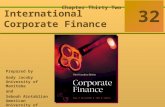 32-0 McGraw-Hill Ryerson © 2003 McGraw–Hill Ryerson Limited Corporate Finance Ross  Westerfield  Jaffe Sixth Edition 32 Chapter Thirty Two International.