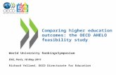 Comparing higher education outcomes: the OECD AHELO feasibility study World University RankingsSymposium ENS, Paris, 18 May 2011 Richard Yelland, OECD.