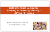 Alison Morrison-Shetlar aims@mail.ucf.edu Kaleidoscopic Learning: looking at learning through different lenses.