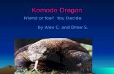 Komodo Dragon Friend or foe? You Decide. by Alex C. and Drew S.