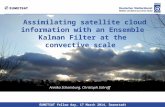 Assimilating satellite cloud information with an Ensemble Kalman Filter at the convective scale Annika Schomburg, Christoph Schraff EUMETSAT fellow day,