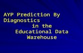 AYP Prediction By Diagnostics in the Educational Data Warehouse.