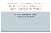 BY SEAN SEBASTIAN GOMEZ PENINSULA COLLEGE Improve Listening Skills in Multilevel Classes with Streaming Video.
