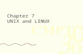 Chapter 7 UNIX and LINUX. 2 Outline Overview Processes in UNIX Memory management in UNIX I/O in UNIX UNIX file system.
