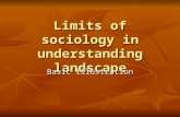 Limits of sociology in understanding landscape Basic illustration.
