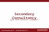 Click to edit Master title style Secondary Consultancy cpd and direct support  .