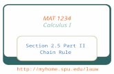 MAT 1234 Calculus I Section 2.5 Part II Chain Rule .