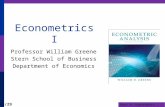 Part 9: Hypothesis Testing - 2 9-1/29 Econometrics I Professor William Greene Stern School of Business Department of Economics.