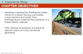 2005 Pearson Education South Asia Pte Ltd 7. Transverse Shear 1 CHAPTER OBJECTIVES Develop a method for finding the shear stress in a beam having a prismatic.