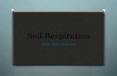 Soil Respiration Unit: Soil Science. Objectives O Define: soil respiration and soil microbes O Explain the role of soil respiration in determining soil.