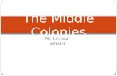 Mr. Johnson APUSH The Middle Colonies. Middle Colonies.