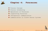 4.1 Silberschatz, Galvin and Gagne ©2003 Operating System Concepts with Java Chapter 4: Processes Process Concept Process Scheduling Operations on Processes.