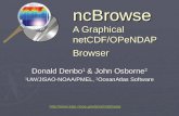NcBrowse A Graphical netCDF/OPeNDAP Browser Donald Denbo 1 & John Osborne 2 1 UW/JISAO-NOAA/PMEL, 2 OceanAtlas Software .