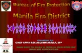 “FIRE SAFETY IS OUR MAIN CONCERN” Presented by: CINSP ARVIN REX AGUSTIN AFALLA, BFP Deputy District Fire Marshal for ADMIN con. District OPRNS Chief MANILA.