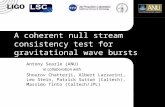 A coherent null stream consistency test for gravitational wave bursts Antony Searle (ANU) in collaboration with Shourov Chatterji, Albert Lazzarini, Leo.