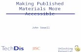 Unlocking Potential Making Published Materials More Accessible John Sewell.