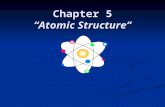 Chapter 5 “Atomic Structure”  Draw and label the model of an atom.  What are the characteristics that make the atom found in one substance different.